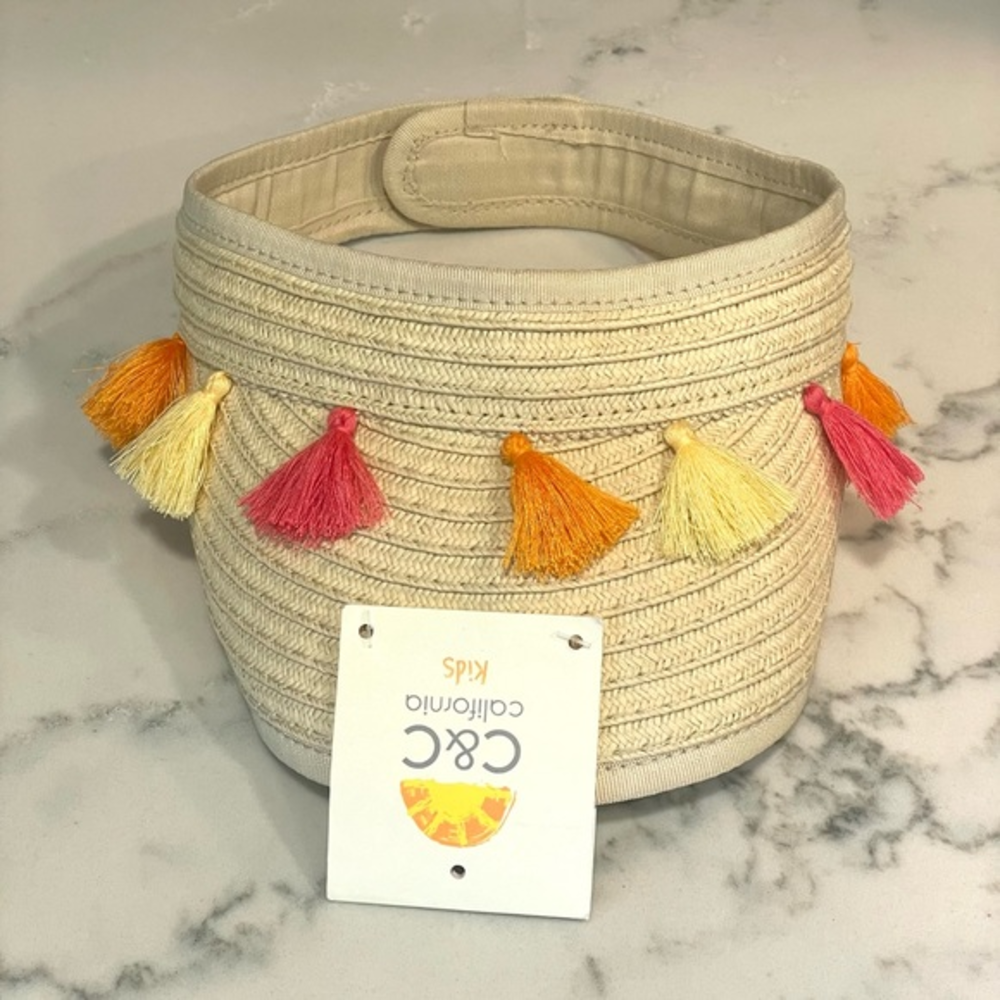 C&C California Kids Visor with‎ Tassels-New